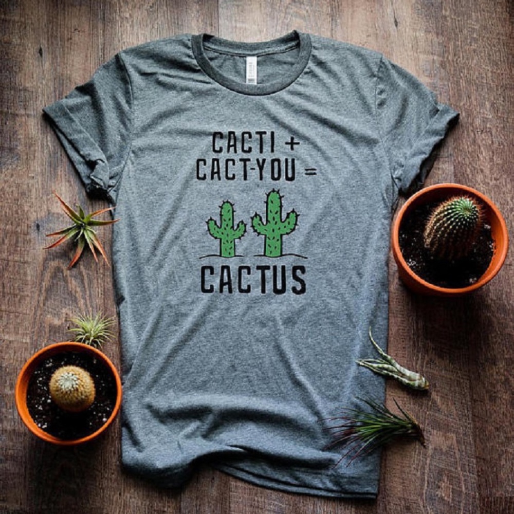 Cactus Charcoal Graphic Tee - Picture 1 of 2